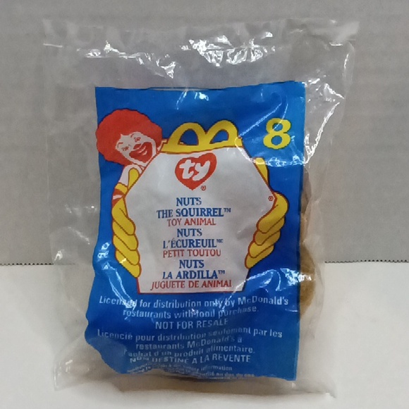 McDonald's Toys 999 Mcdonalds Ty Beanie Babies Nuts The Squirrel